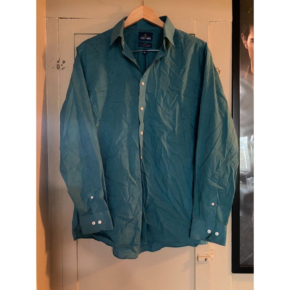 Stafford blue dress shirt 16 1/2 used